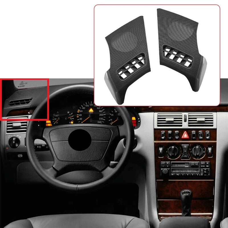Car dashboard side vent speaker grill cover for Mercedes-Benz E-Class W210 1996-2002