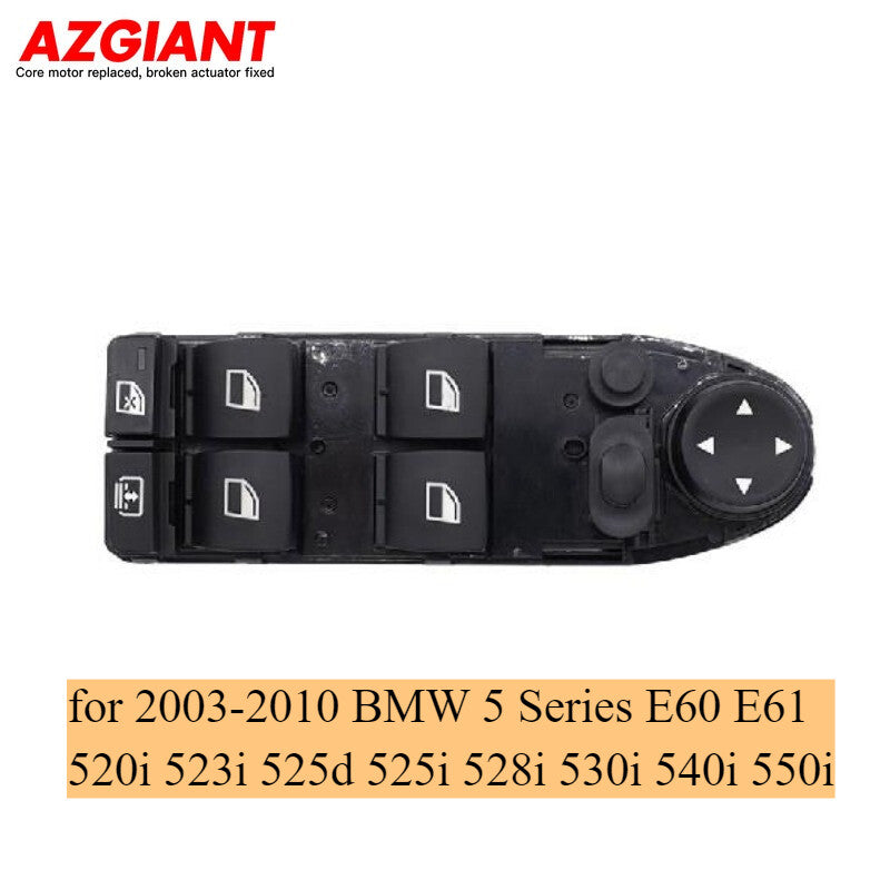 61319122113 Front Left Driver Side Window Switch for BMW 5 Series 2003-2010