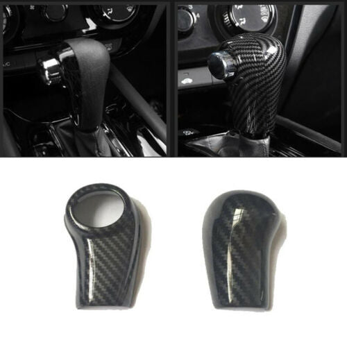 2Carbon Fiber ABS Inner Gear Shift Knob Cover Trim for Honda HR-V HRV 2016-2022