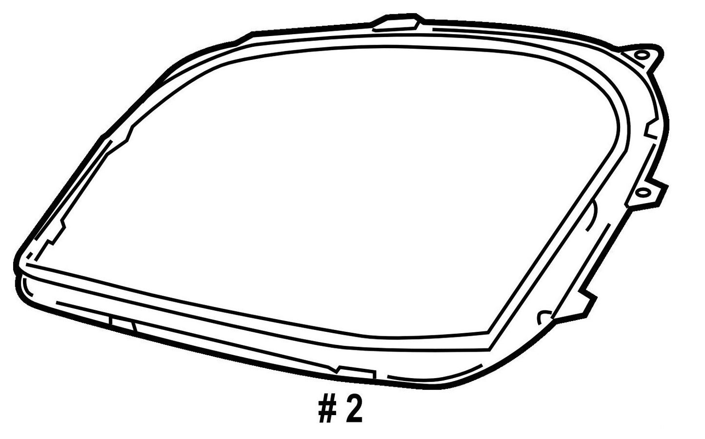 Left and right headlight sealing gaskets are suitable for Mercedes-Benz MB ML grade W164