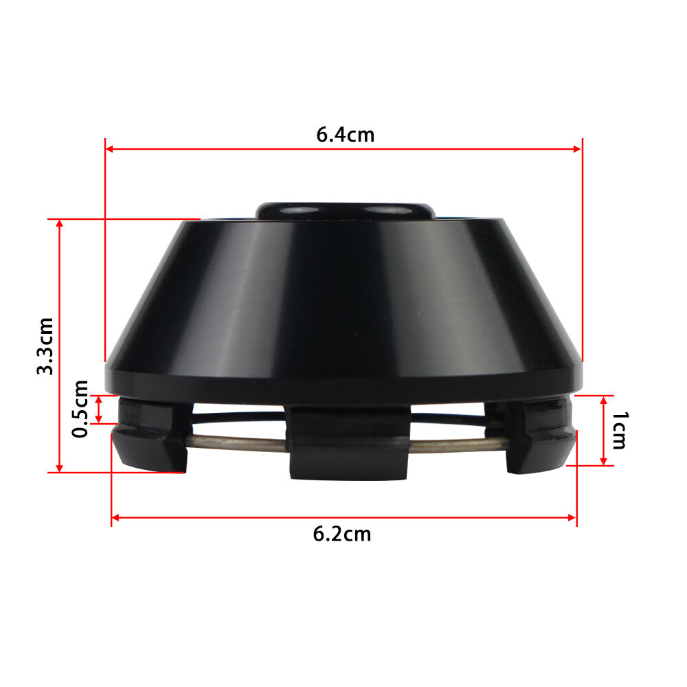 1-piece set of 61mm wheel center caps, wheel covers, wheel rim caps, car wheel covers, black racing B-type