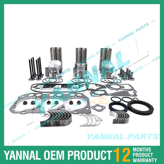 3TNA72 Engine Rebuild Kit with Shim Bearing Valve for Yanmar Diesel Engines