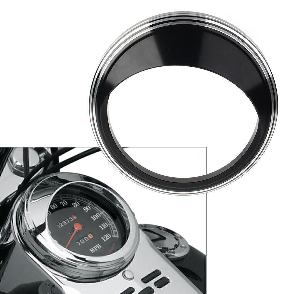 5 Speedometer Gauge Bezel Cover Trim Ring Visor Fit for Harley Road Glide Custom