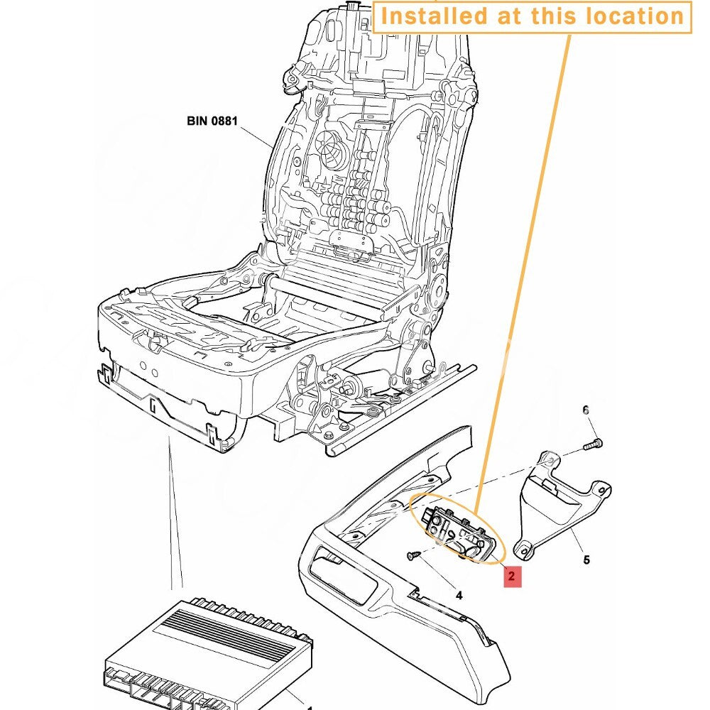 Suitable for Bentley GT Flying Spurs for seat position switch button 3W5959765B
