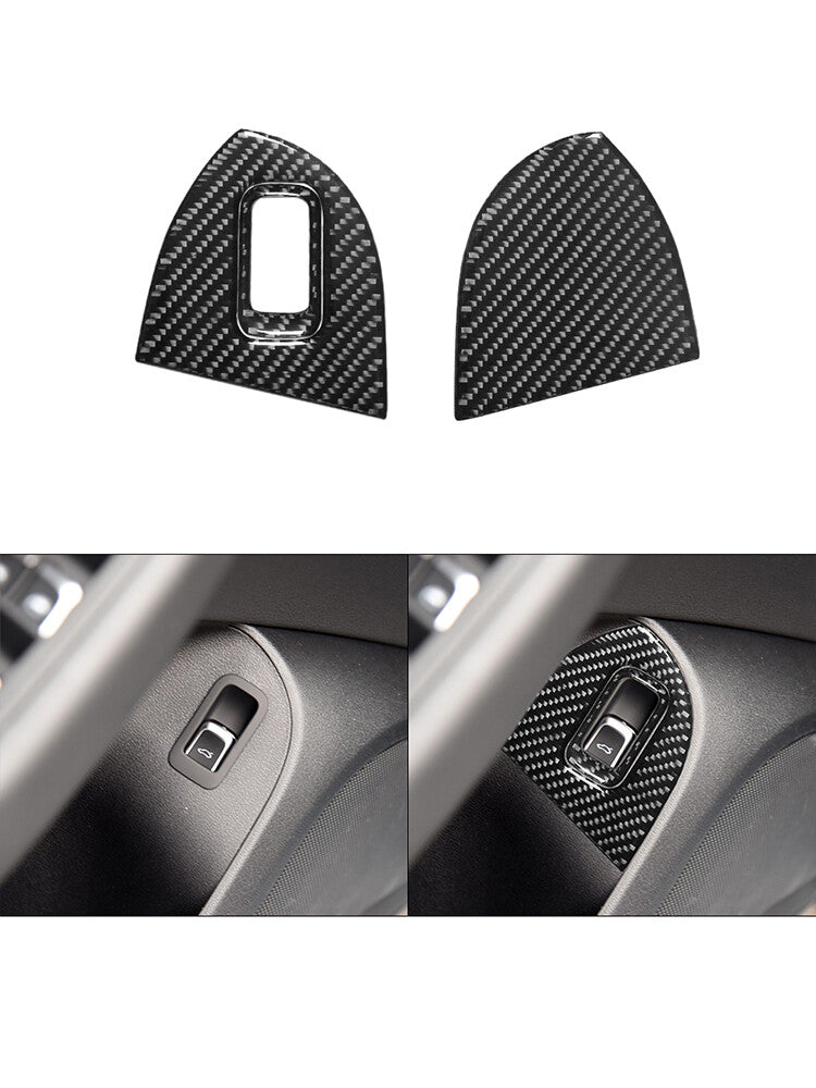 Carbon Fibre Storage Space In Passenger Door Panel for Audi Q5 2009-2017