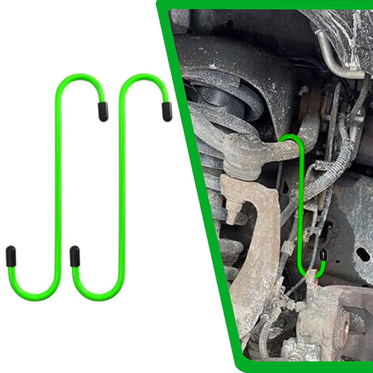 2Pcs Green Brake Caliper Hanger Hooks Steel Powder Coated (2 Piece Set)