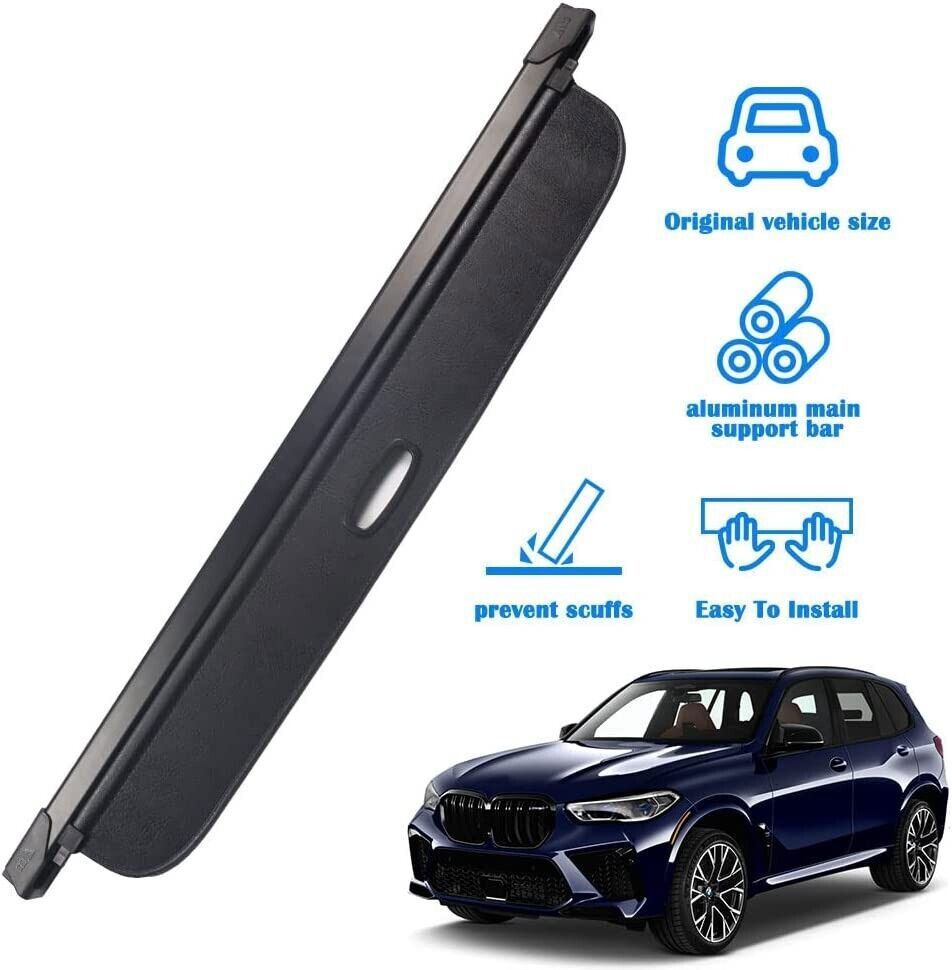 for BMW X5 2019-2022 Retractable Rear Cargo Cover Luggage Security Shade Shield
