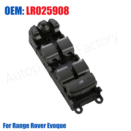 LR025908 Front Left Side Window Switch for Range Rover Evoque