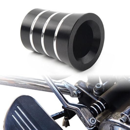 for Harley Black Motorcycle Aluminum Heel Shifter Eliminator Shift Shaft Cap