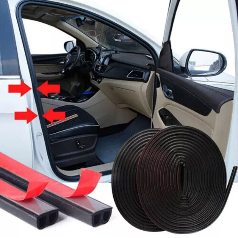 33FT B-Shape Rubber Car Door Seal Strip Trim Edge Guard Weatherstrip Universal