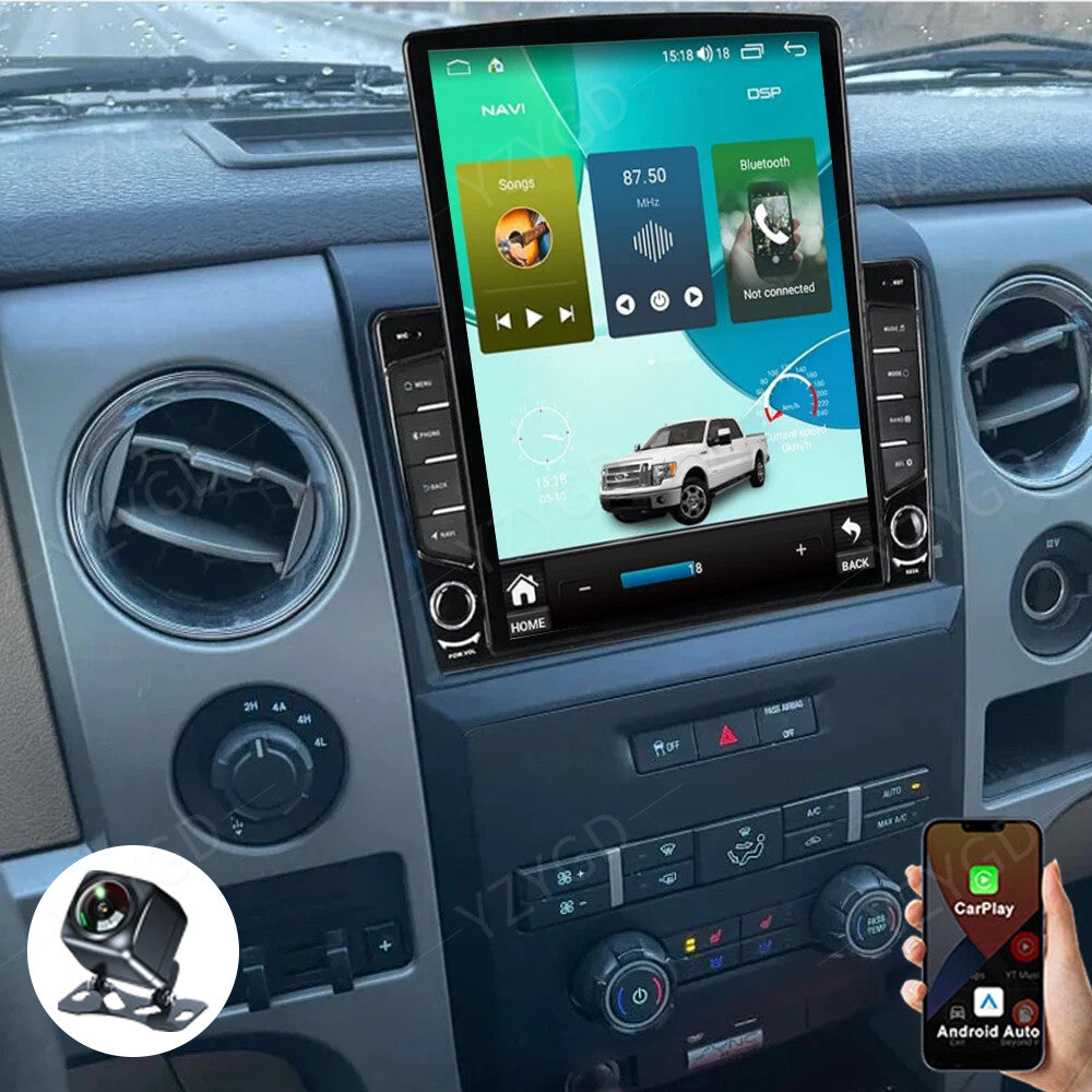 9.7Inch Android Auto Carplay for Ford F150 2009-2014 Car Stereo Radio GPS Screen