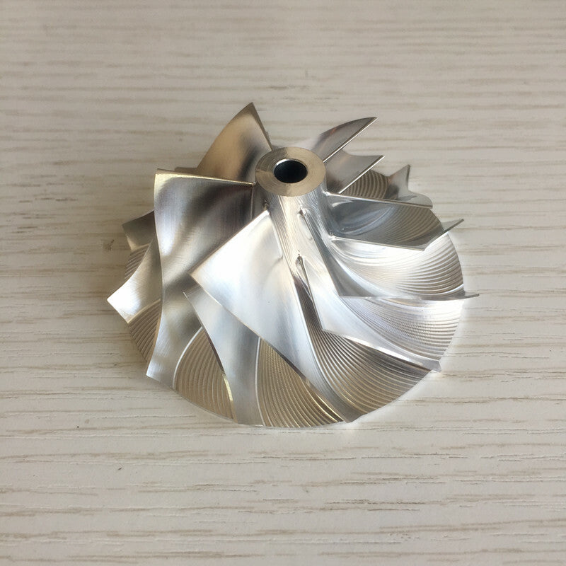 .K16 47.50/65.94 mm 6+6 Blade Turbine Milling/Burnt Compressor Wheel
