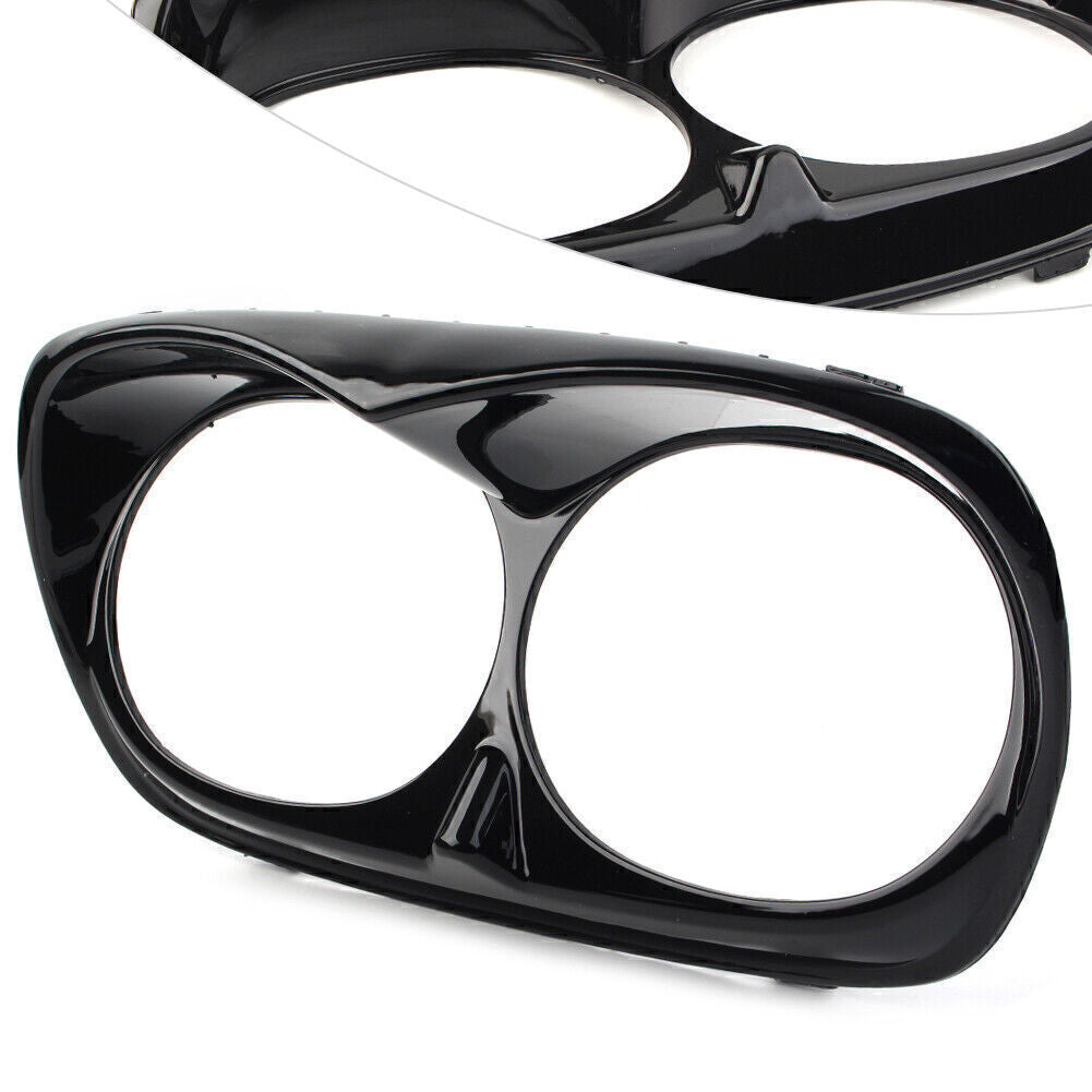 Headlight Bezel Scowl Outer Fairing Black For 1998-13 12 for Harley Road Glide FLTR
