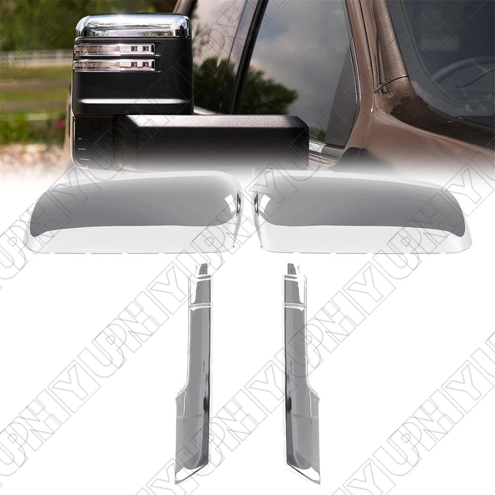 TopSide Chrome Mirror Cover Caps For Chevy Silverado for GMC for Sierra HD 2500 3500