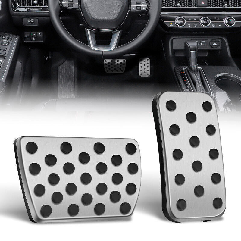 No Drill Foot Brake Gas Pedal Cover Trim Kit for Honda Accord for Civic CRV Odyssey