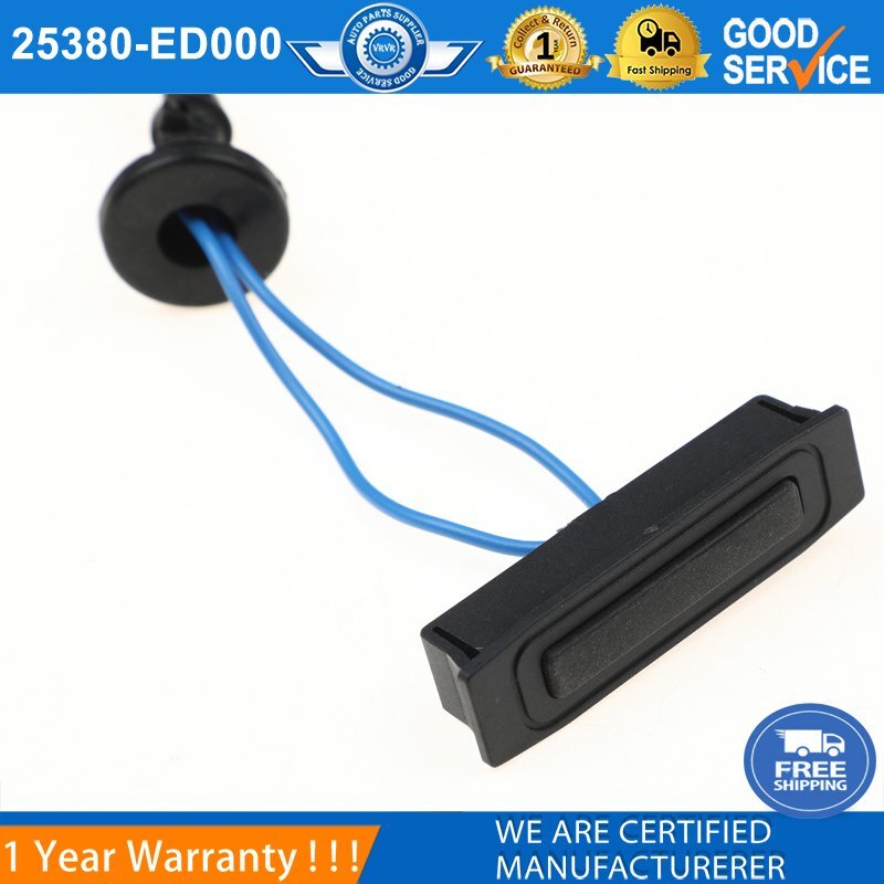 Trunk/Deck Cover Switch 25380-ED000 for Nissan Murano 2005 - 2007 and Versa 2007 - 2012