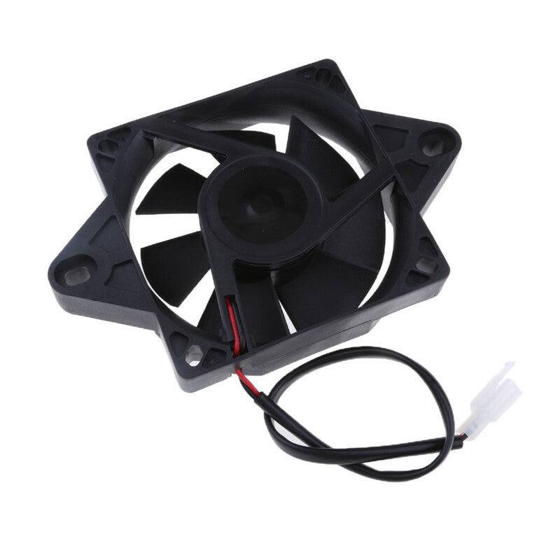 Motorcycle ATV Radiator Thermo Electric Square Shape Water Tank Cooling Fan