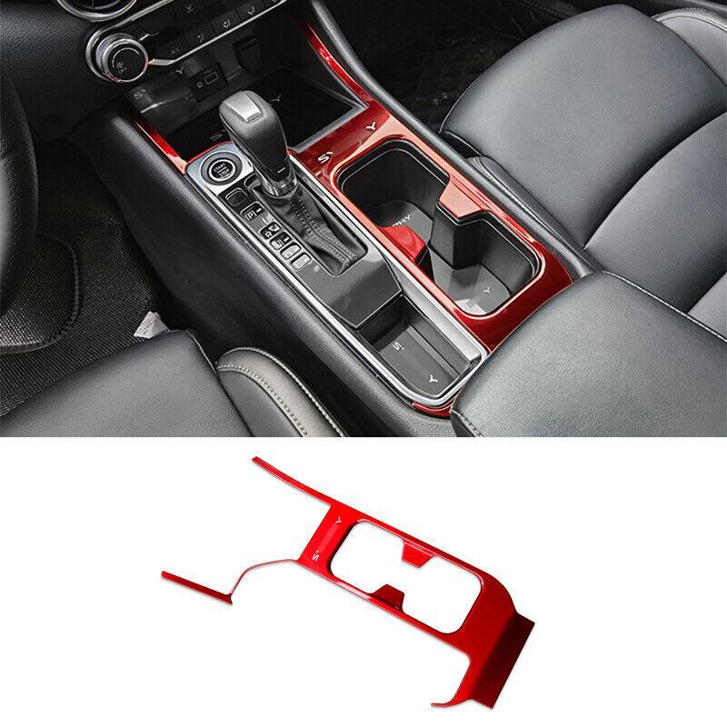 for Nissan Sentra Sylphy 2020-2022 Central Console Water Cup Cover Trim 1pcs Red