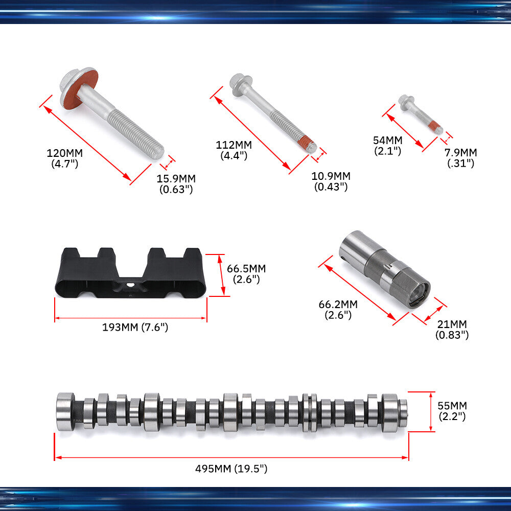 Complete Non AFM DOD Lifters Camshaft Kit For 2007-13 Silverado 5.3L GM Truck