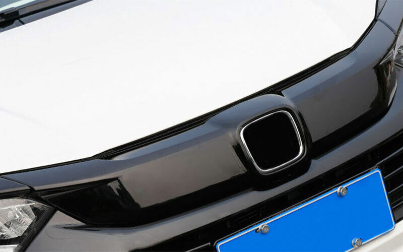 3pcs Glossy Black Front Bumper Center Hood Grill Strips for Honda HR-V 2019-2021