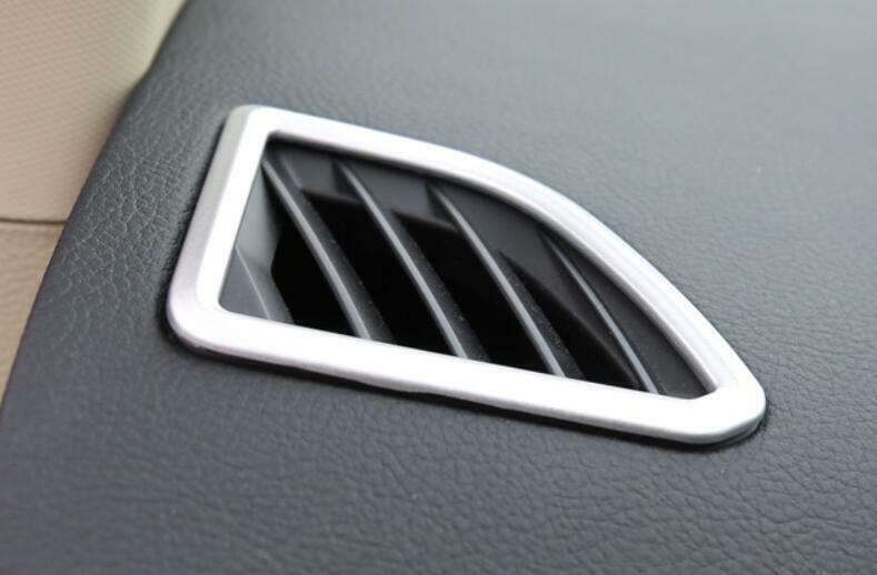 Matte Silver Instrument LR Air Outlet Vent Trim 2PCS for Ford Edge 2015-2022