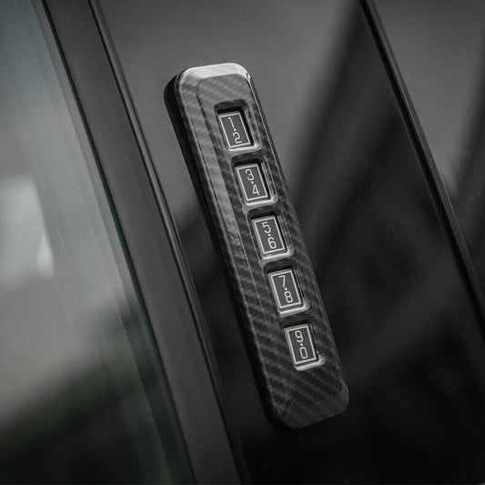 for Ford F150 2021-2023 Carbon Fiber Keyless Entry Keypad Molding Cover Trim