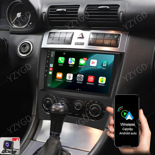 GPS Navi Car Radio CarPlay for Mercedes for Benz C-Class CLK280 CLK320 CLK350 CLK500