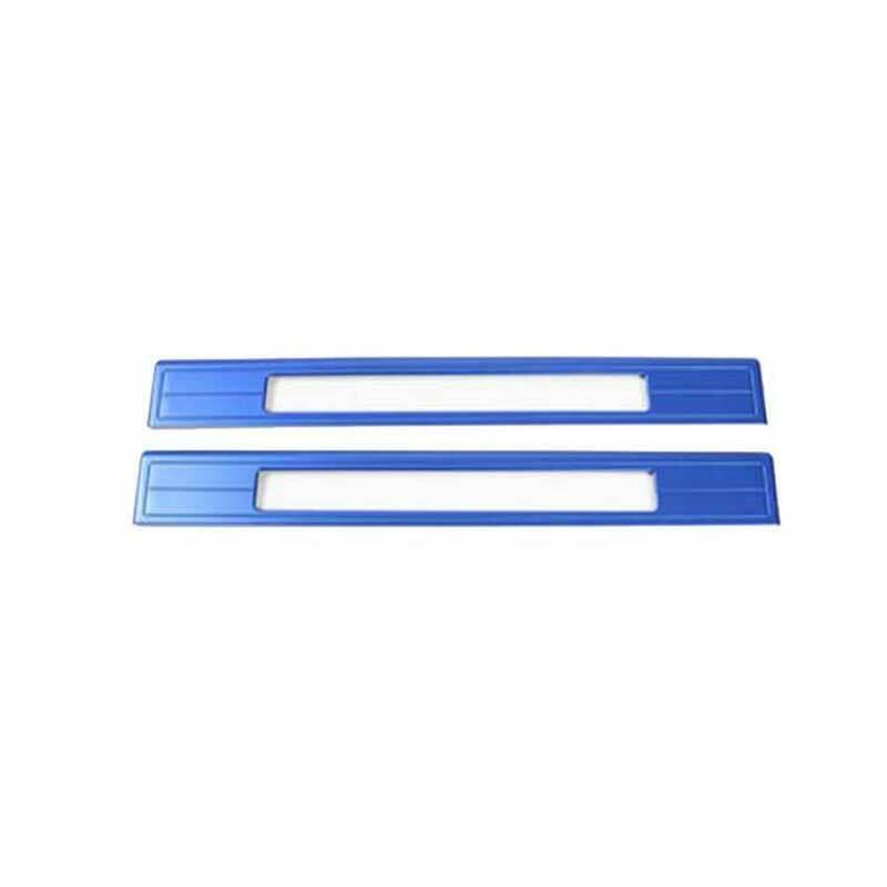 for Ford for Mustang 2015-2022 Blue Outer Door Sill Scuff Plate Cover Protector 2PCS