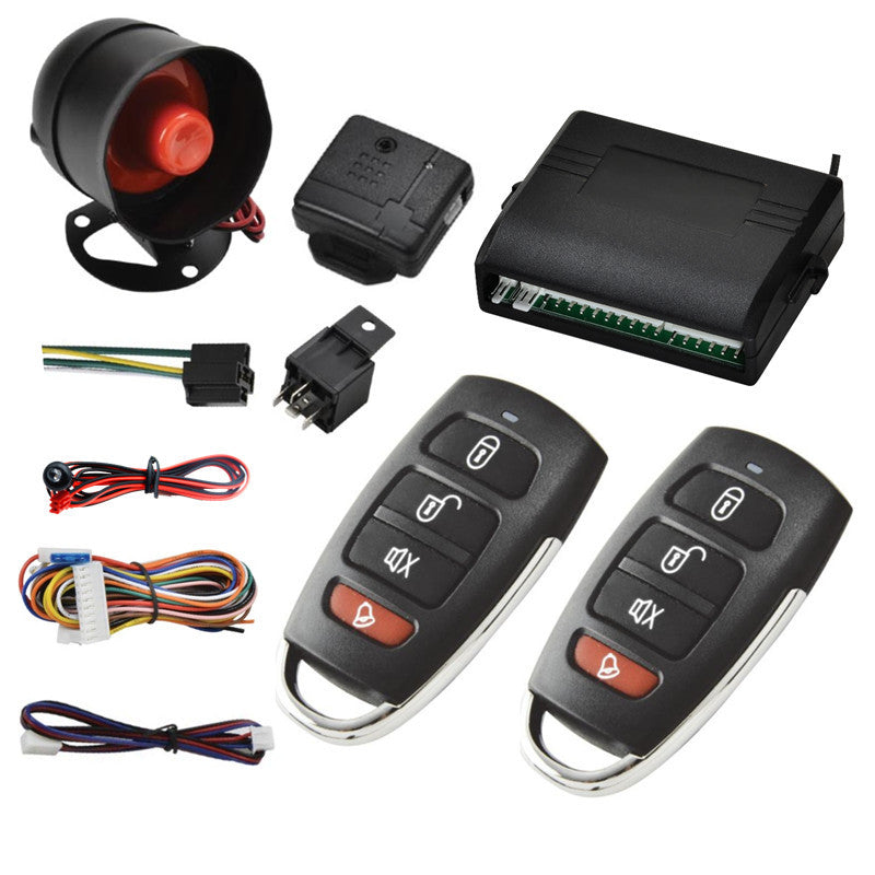 Car Door 1 way Alarm System Remote Start Starter Keyless Entry Lock Locking Kit