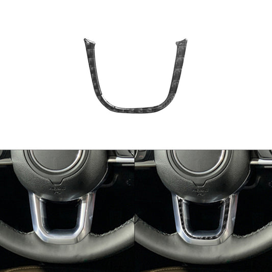 Carbon fiber steering wheel chin trim for Jeep for Wrangler Jl 2018 + gladiator 20+