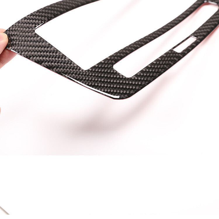Carbon Fiber Imultimedia Navigation Panel Cover Fit for Mercedes C Class W204