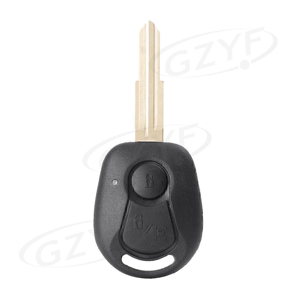 2-Buttons Remote Key Fob Shell Case Cover for Ssangyong Actyon Kyron Rexton Car