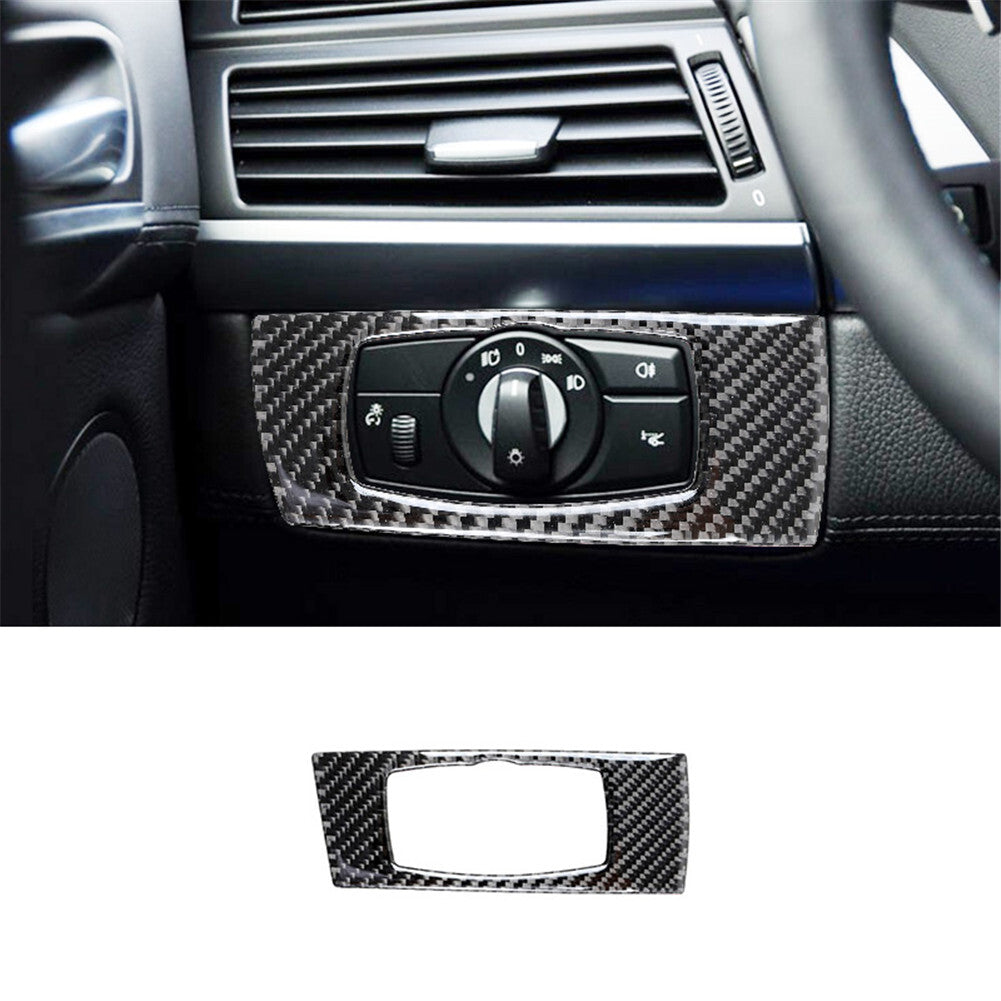 Carbon fiber light control cover for BMW X5 E70 X6 E71 2008-13 type A