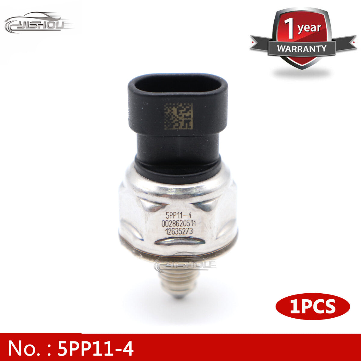 5PP11-4 12635273 Fuel rail pressure sensor suitable for Chevrolet , for Buick , and for Cadillac .