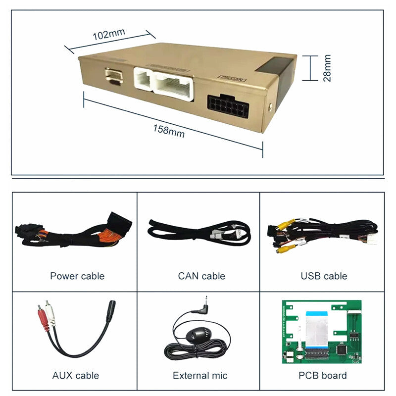 Car Decoder Box Wireless CarPlay Play for Ford Explorer Fusion Mondeo Sync2 Kit