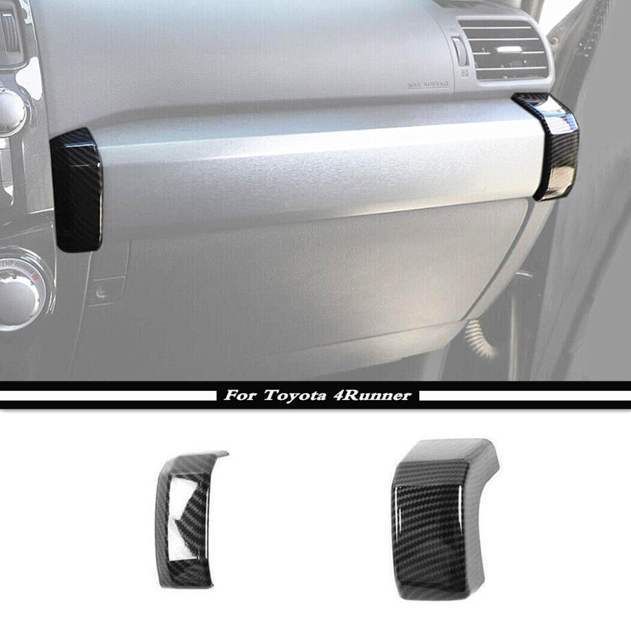 Suitable for 2010-2023 for Toyota 4Runner Carbon Fiber Passenger Side Dashboard Front Panel Protective Cover Trim2