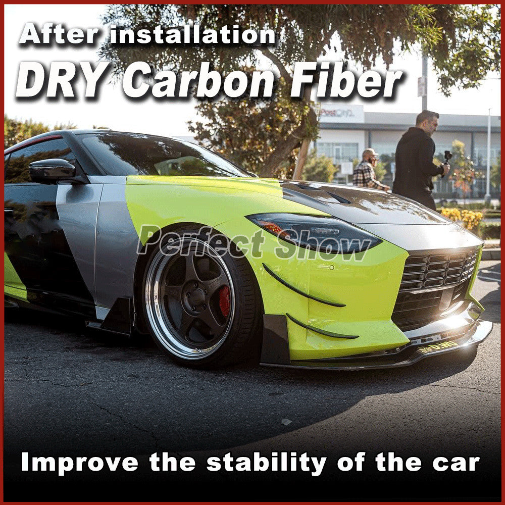 Fit for Nissan 400Z Z 2023UP DRY Carbon Fiber Front Bumper Lip Spoiler Splitter