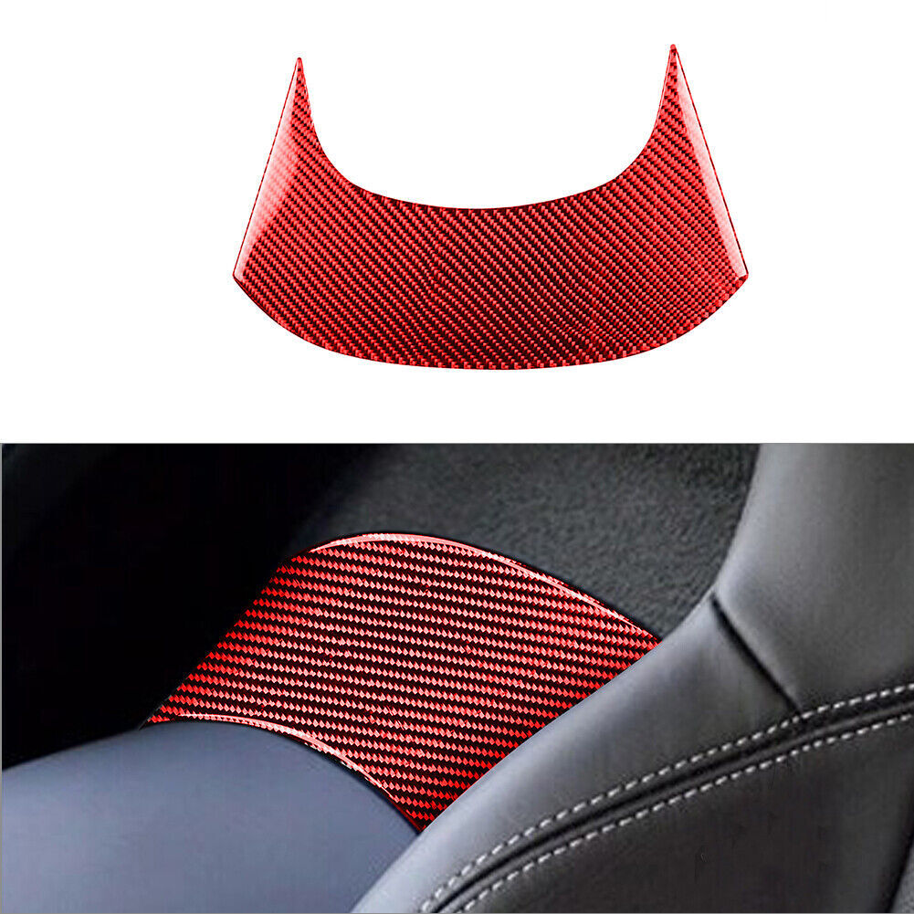 Red for Chevrolet for Corvette C7 2014-2019 Carbon Fiber Rear Center Cover Trim