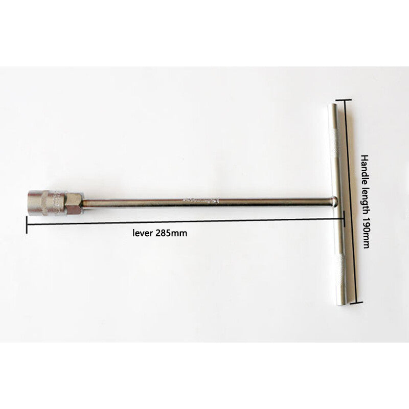 1Pc 12mm Metric T-Handle T Handle 45Steel Socket Wrench Tool For Car Motorcycle