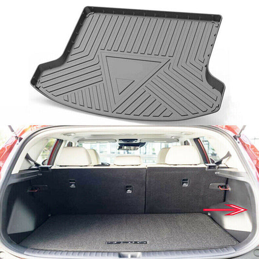 for Kia Seltos 2020-23 Black Cargo Liner Trunk Floor Mat TPO Waterproof Pad Tray