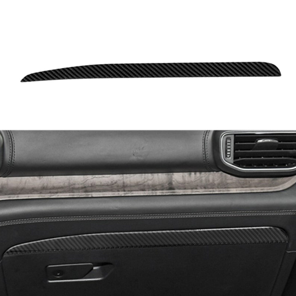 Carbon Fiber Glove Box Above Strip Cover Trim for Ford Explorer 2020-2023
