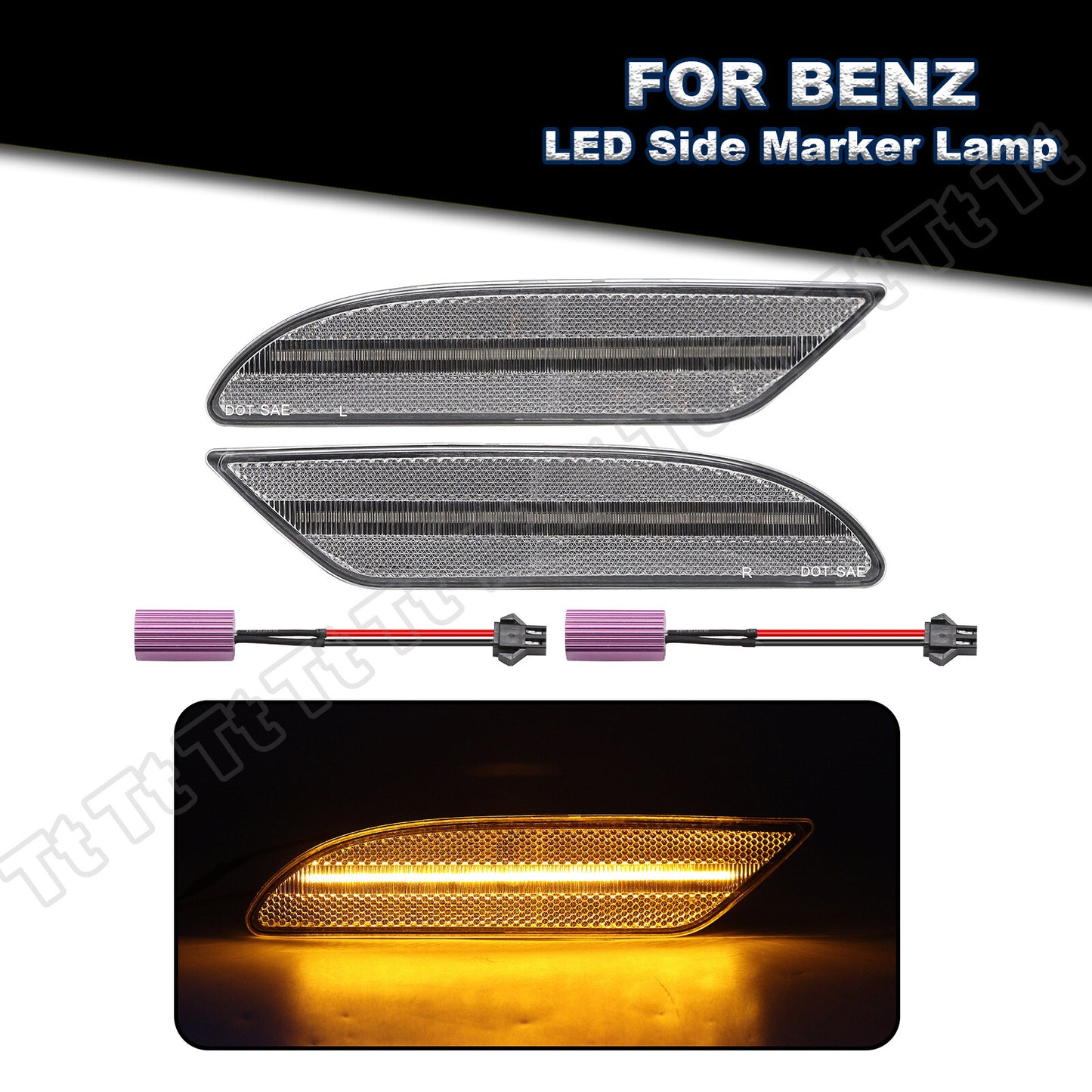 Menxing 07-09 Infrared New W221 S550 S600 Rhinoceros Light LED Fill Light