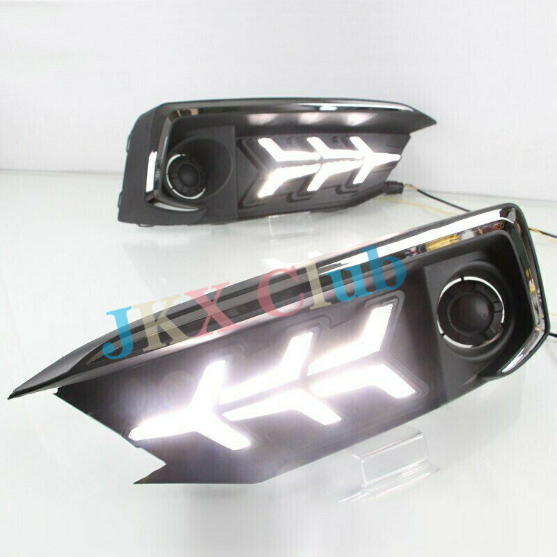 NEW LED DRL Daytime Running Lights Turn Signal Fog Lamps for Honda for Civic 19-21