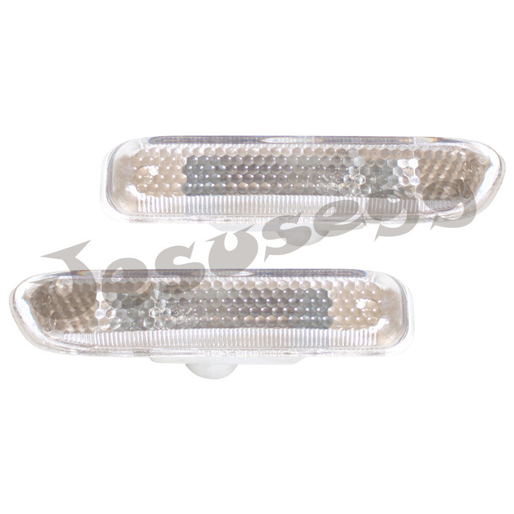 For 1998-06 for BMW E46 Coupe White Sequential LED Side Marker Indicator Light Cap