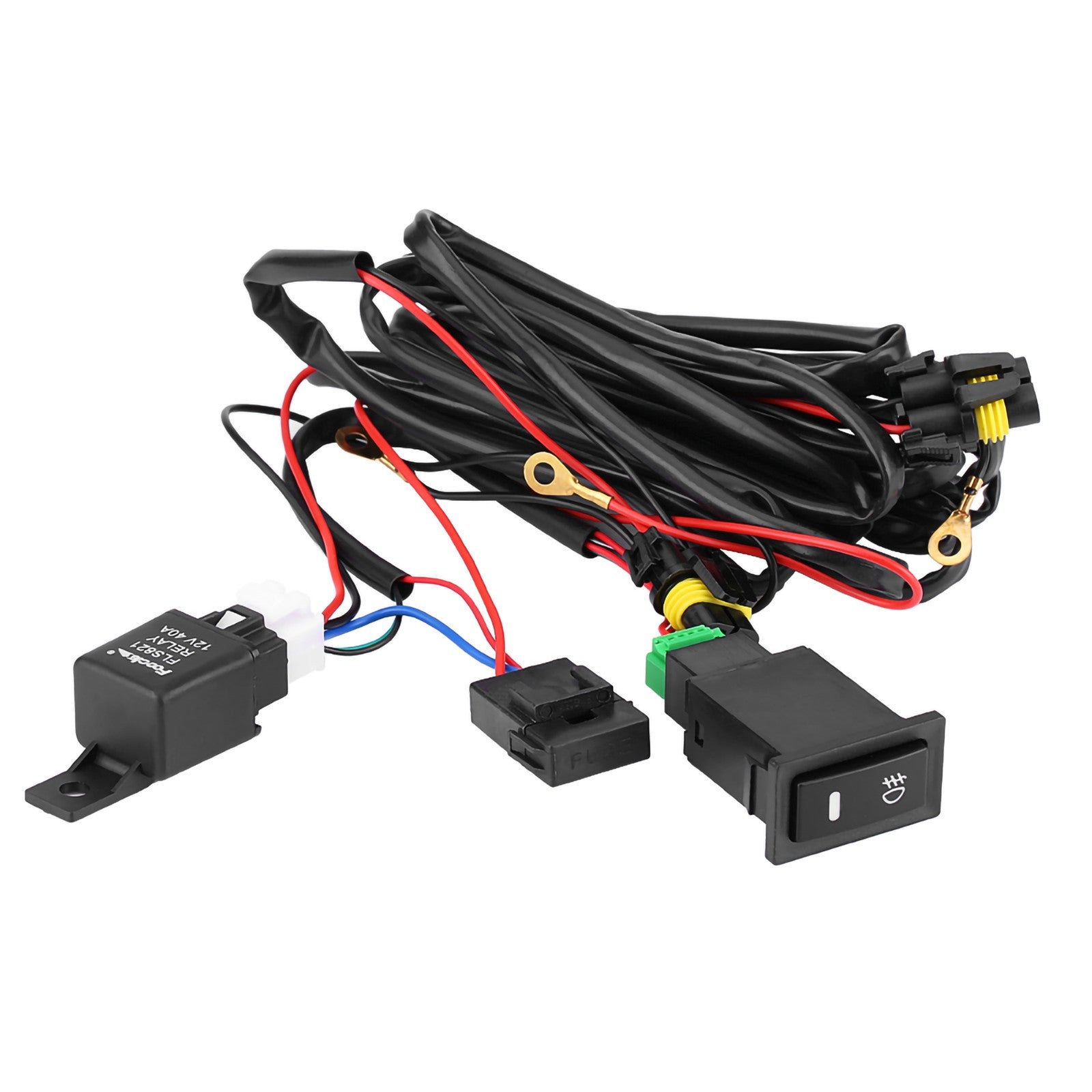 Complete 12V LED Switch Wiring Relay for Off-Road Automobiles