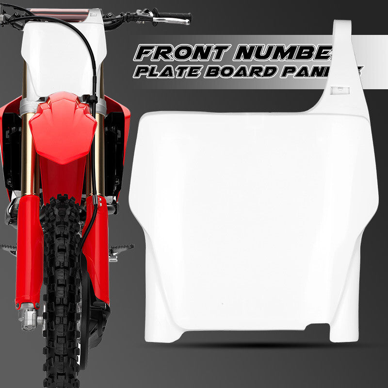 White Front Number Plate Fit for HONDA CRF250 CRF250R 2004-2007 Pit Dirt Bike