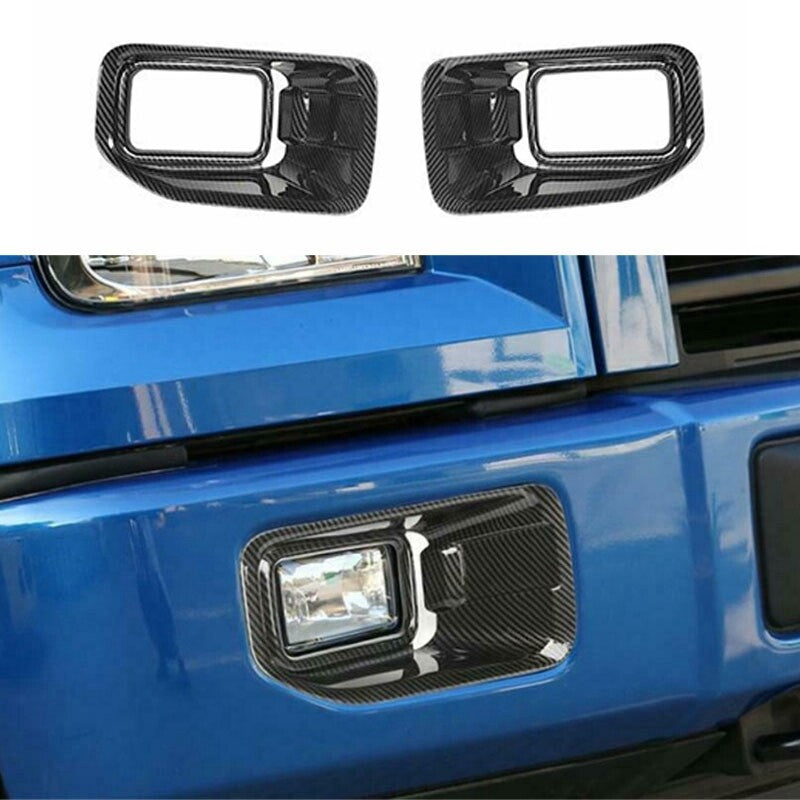 Carbon fiber front fog light cover trim for Ford F150 2015 - 2020 Accessories