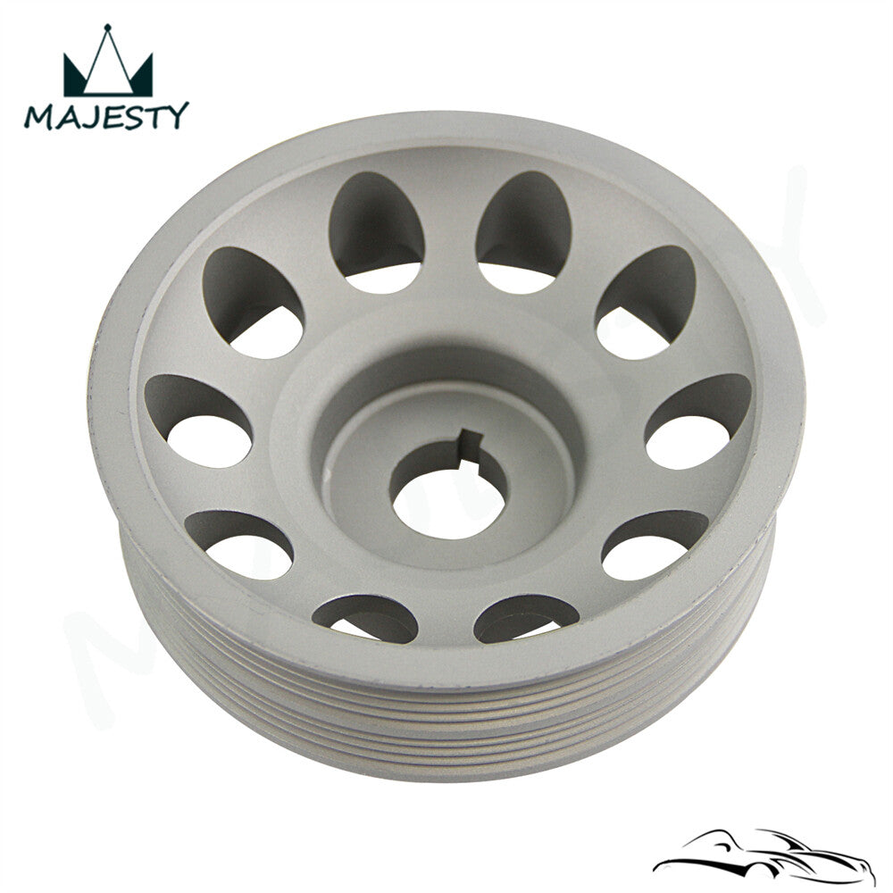 Light Weight Crankshaft Crank Pulley for Subaru Impreza WRX STI Legacy Gray