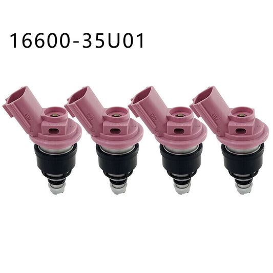 4PCS Pink Fuel Injector 16600-35U01 for Nissan Maxima A32 S VQ20DE SE SLX 20G
