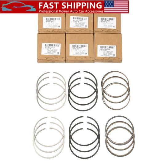 6x Piston Rings Set New Version OE for VW for Passat CC Touareg for Cayenne 3.6L VR6